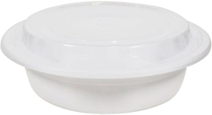 Value+ - 6" Plastic Container Sets Round - White - 918W