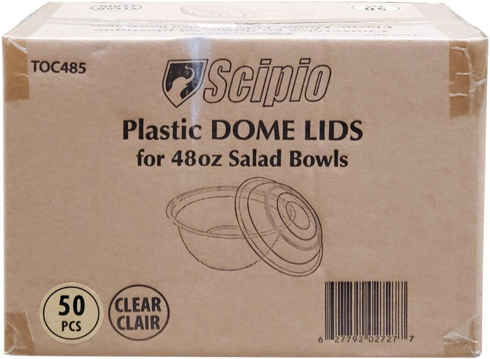 Value+ - Clear Dome Lid for 48oz Salad Bowls