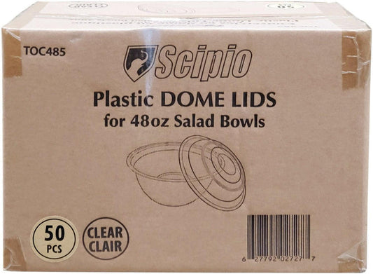 Value+ - Clear Dome Lid for 48oz Salad Bowls