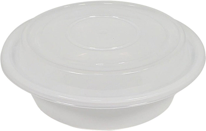 Value+ - 6" Plastic Container Sets Round - White - 918W