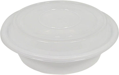 Value+ - 6" Plastic Container Sets Round - White - 918W