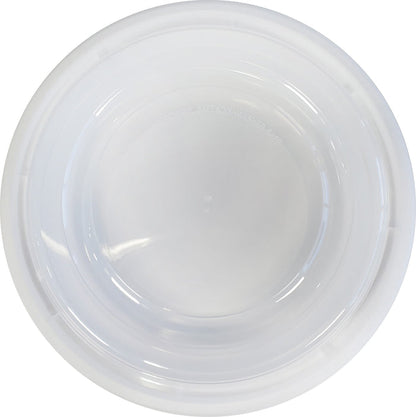 Value+ - 7" Round Plastic Container - White - 923W