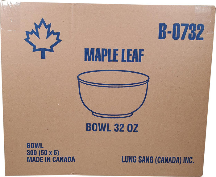 Maple - 6.5" 32oz Clear Noodle Bowl - B0732