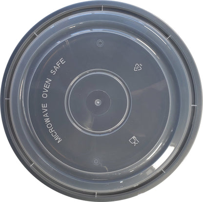 Value+ - 9" Round White Plastic Container