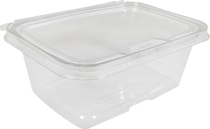 Inline - TS32 - Safe-T-Fresh - Tamper Resistant Plastic Hinged Container - Clear - 32 oz