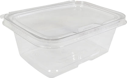 Inline - TS32 - Safe-T-Fresh - Tamper Resistant Plastic Hinged Container - Clear - 32 oz