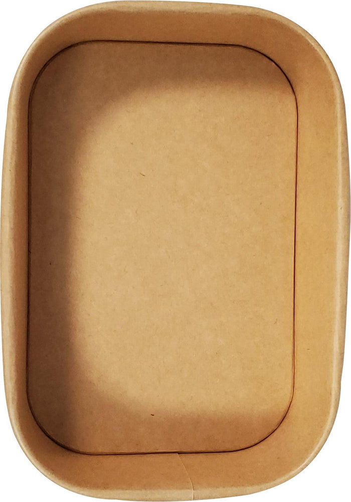 Eco-Craze - Kraft PE-Lined Paper Container - Rectangular - 500ml - SR-500K