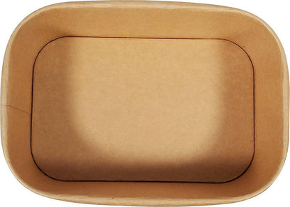 Eco-Craze - Kraft PE-Lined Paper Container - Rectangular - 750ml - SR-750K