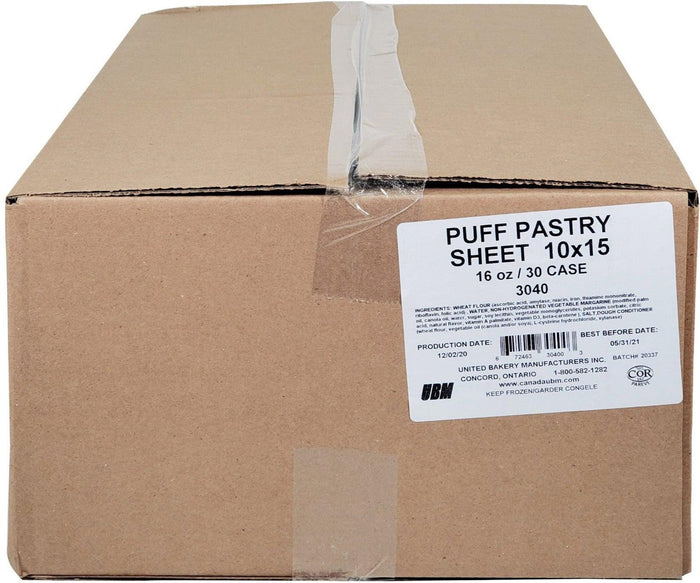 United Bakery - Puff Pastry Sheet 10x15"