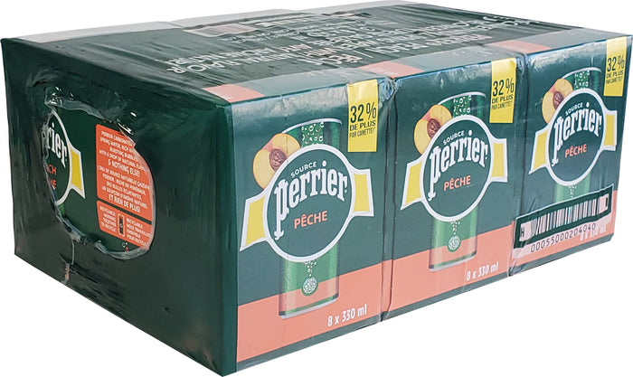 Perrier - Water - Peach - Slim Cans