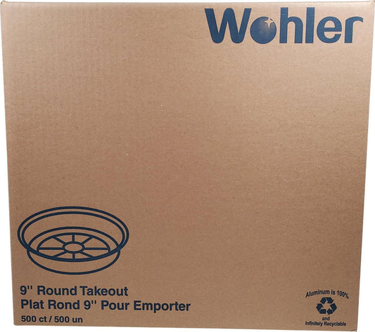 XE - Wohler - 9" Round Foil Container 30 Gauge