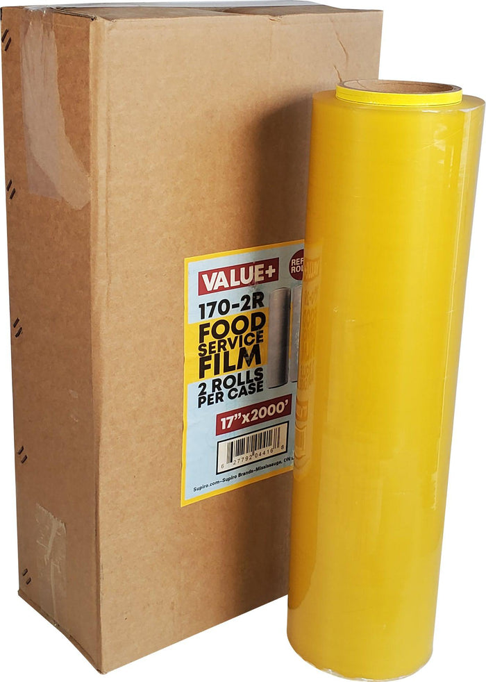 Value+ - 17" x 2000' Food Service Wrap Refill Rolls - 170-2R