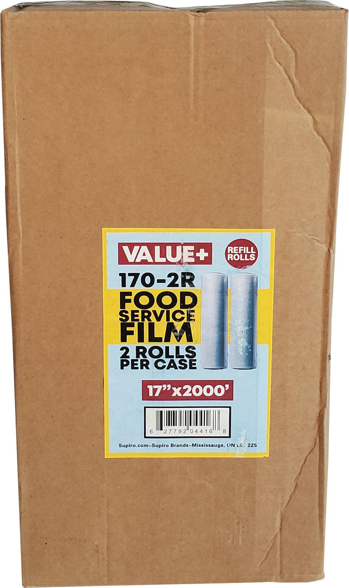 Value+ - 17" x 2000' Food Service Wrap Refill Rolls - 170-2R