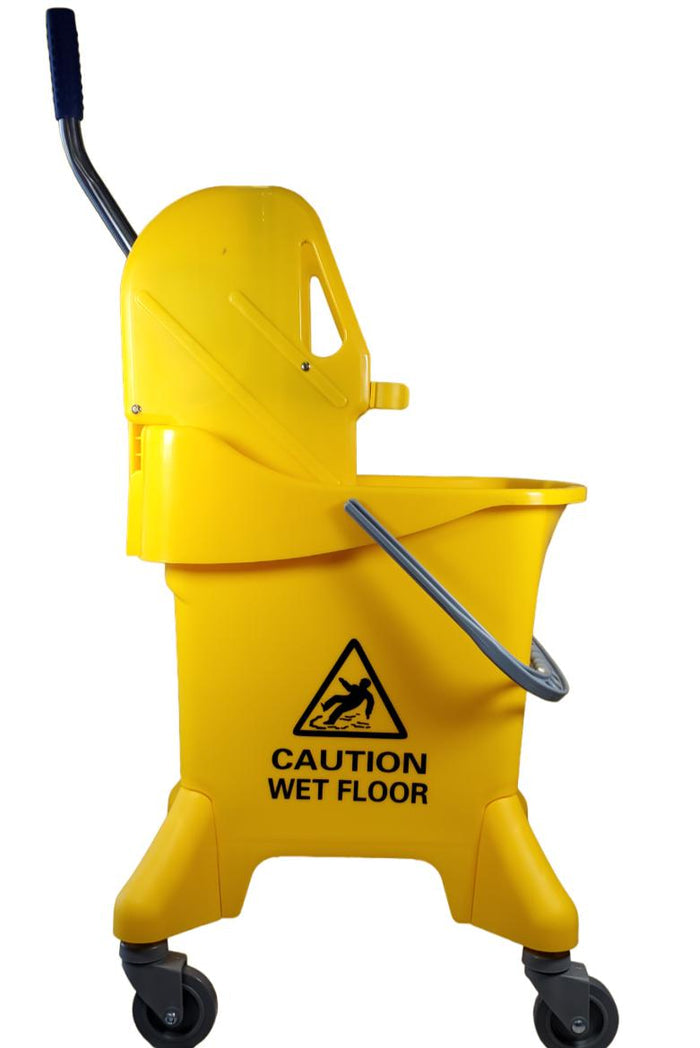 Spartano - 25L Down Press Mop Bucket w/ Wringer - Yellow - 4902